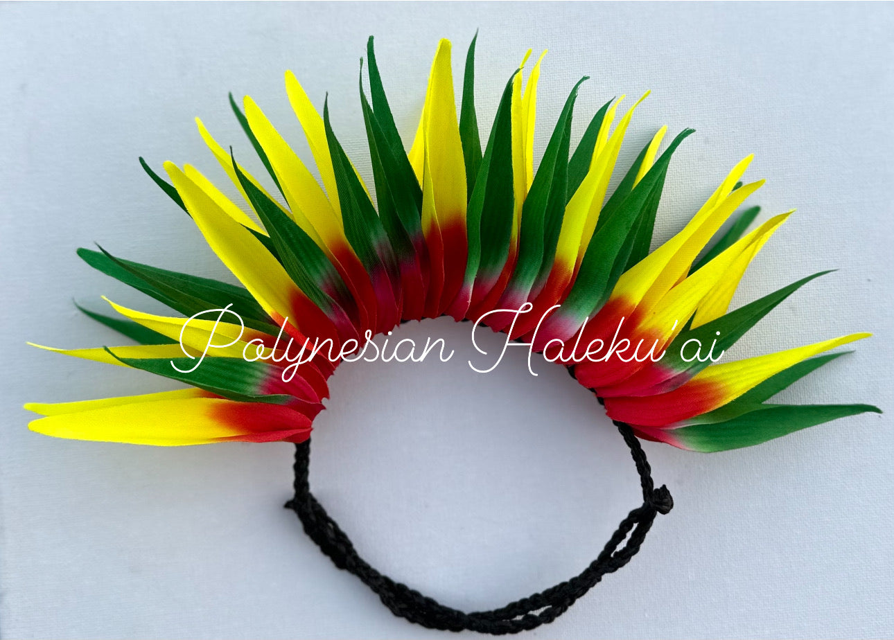 Bird of Paradise Hair Tie(yellow & rasta)