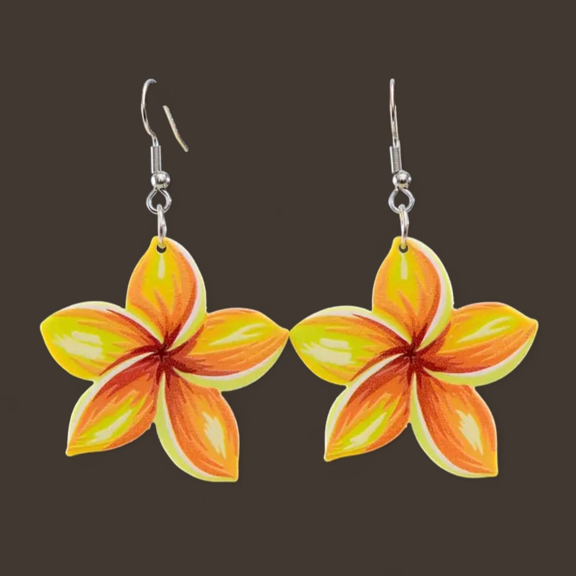 Plumeria Earrings