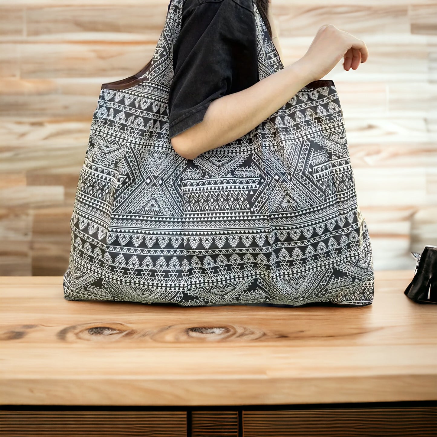 Tapa Print Tote Bag