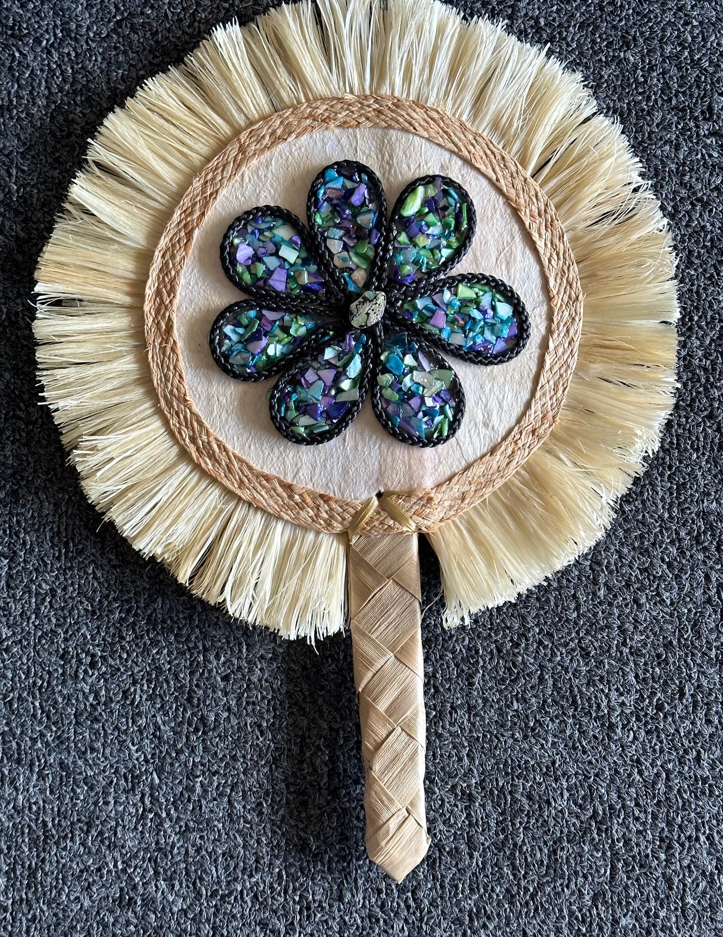 Polynesian Style Hand Fan