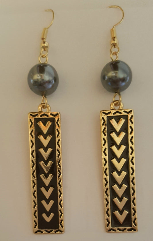 Tribal Bar Earrings