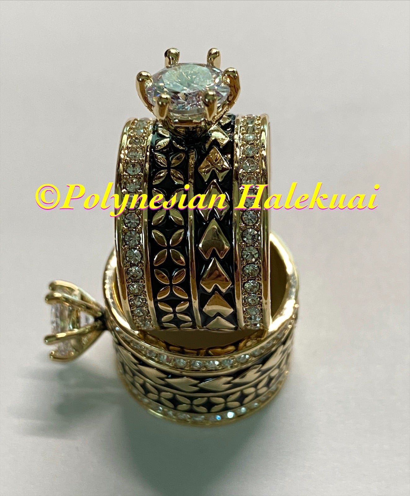 Polynesian Kupesi Tribal Design Ring