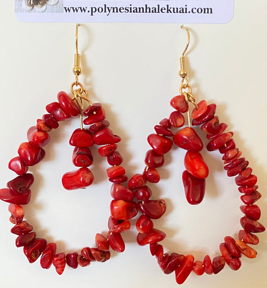 Coral Earrings