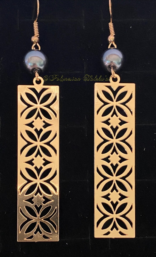 Kupesi Square Drop Earrings