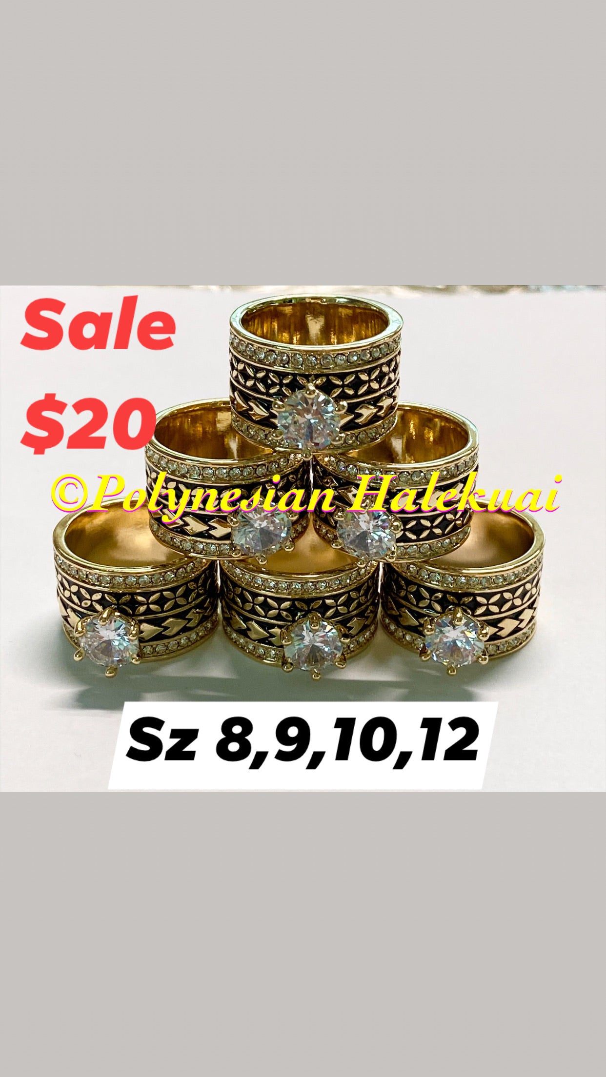 Polynesian Kupesi Tribal Design Ring