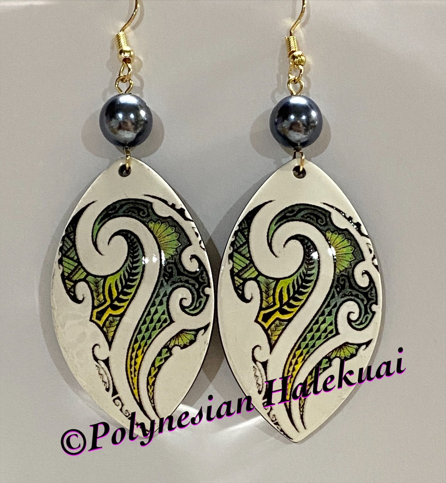 Stingray Tattoo Design Earrings