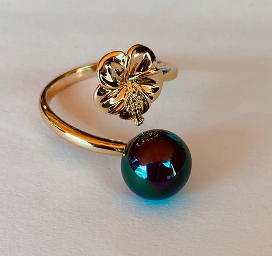 Adjustable Ring(plumeria flower)